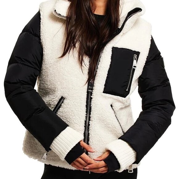 NWT SAM. Women’s Wylie Sherpa Puffer Jacket SOLD OUT STYLE!  Sz L - Picture 2 of 12